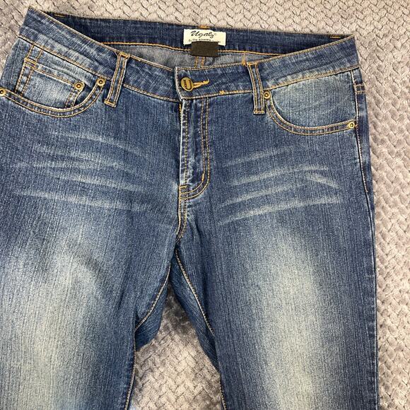 UGals Jeans Florida Gators Size 11 12 Denim Flare Pants Football Gameday - Picture 8 of 10